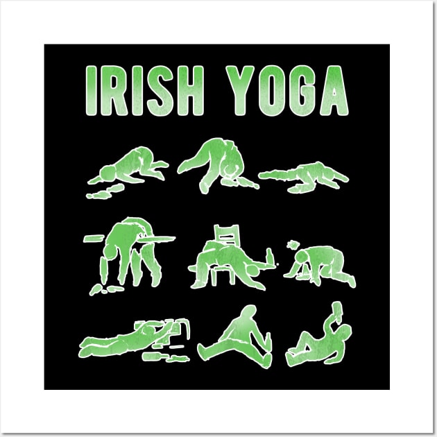 Irish Yoga for a Festive Fan Wall Art by Shirtglueck